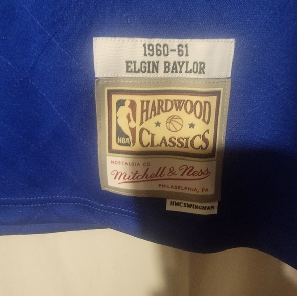Mitchell & Ness Lakers Elgin Baylor 1960 Swingman Diamond Jersey Men's Medium - Picture 7 of 7